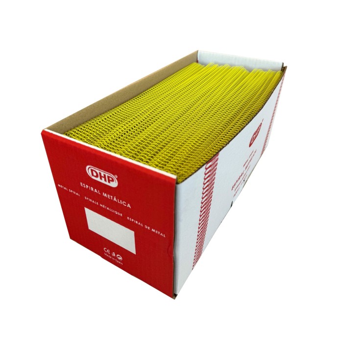 Espiral Metálica 6:1, 20 mm, A4, C/100, 12.Amarillo