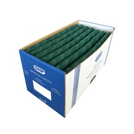 Espiral de plástico 5: 1, 22 mm, A4, C / 100, 11. Verde Escuro