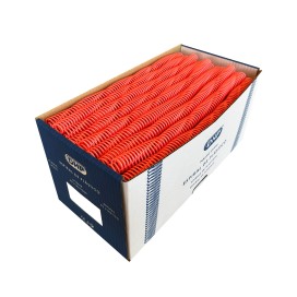 Espiral Plástico 6:1, 18 mm, A4, C/100, 62. Coral 2