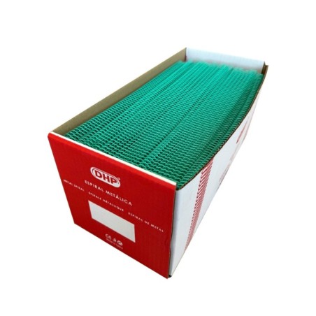 Espiral metálica 4.1 12 mm A4 turquesa pastel