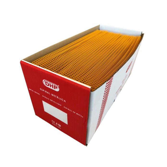 Espiral metálica 4.1 38 mm A4 amarillo oro