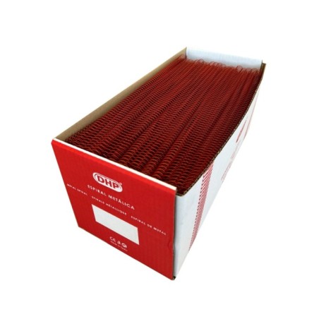Espiral metálica 5.1 22 mm A3 rojo