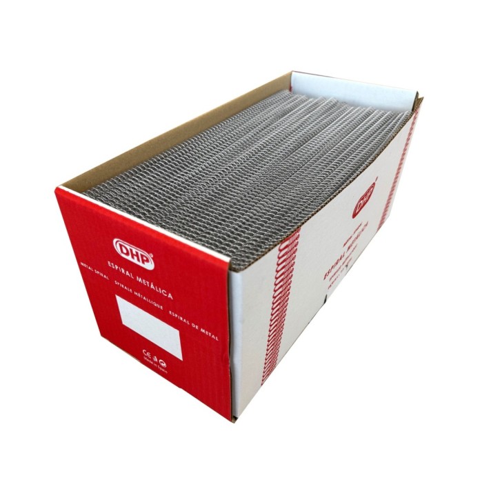 Espiral metálica 5.1 8 mm A4 plata brillo
