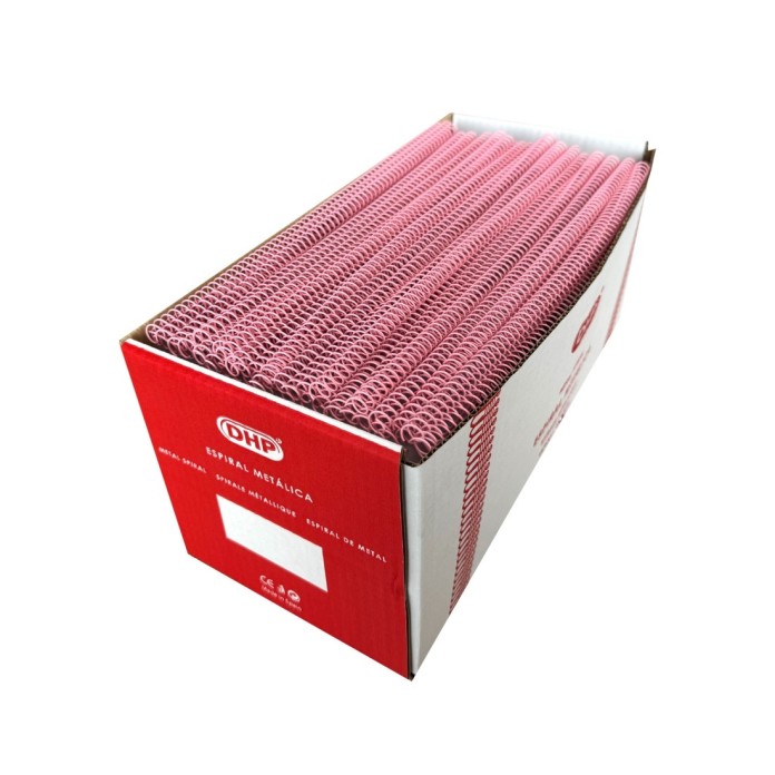 Espiral metálica 5.1 44 mm A4 rosa pastel