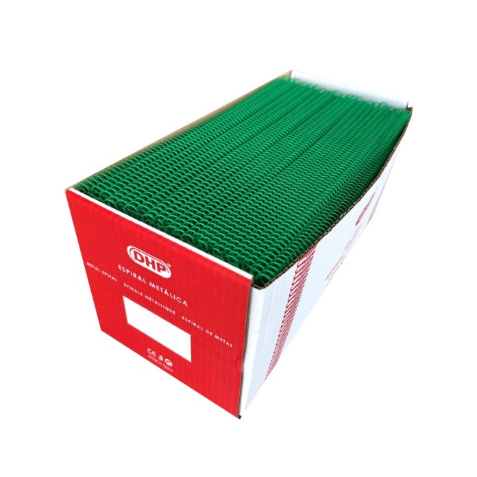 Espiral metálica 5.1 50 mm A4 verde