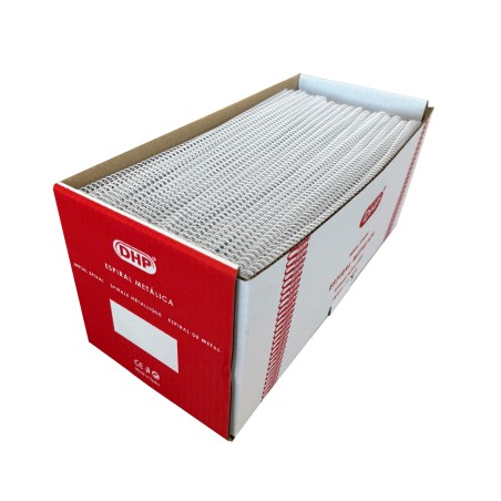Espiral metálica 6: 1, 18 mm, A4, C / 100, 2.Blanco